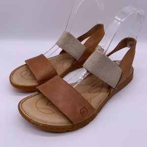 Born Womens Leather Sandal Sz 7M